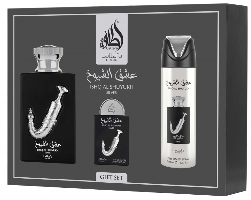 GS ISHQ AL SHUYUKH SILVER (3 шт x 100 мл x 20 мл x 200 мл DEO)